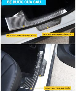 ốp bệ bước chống trầy cửa sau xe Mercedes