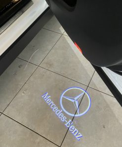 đèn logo rọi cửa xe mercedes