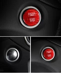 Nút start stop carbon mercedes
