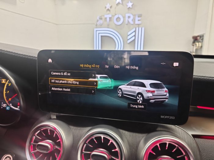 phanh khoảnh cách mercedes