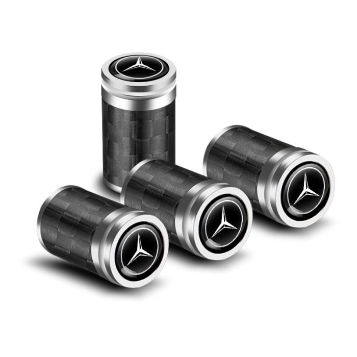 nắp chụp vòi bánh xe mercedes carbon cao cấp