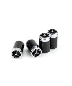 nắp chụp vòi bánh xe mercedes carbon cao cấp